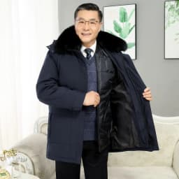 Windbreaker Men's Down Coats And Parkas Winter Jacket Man White Goose Down Jacket Puffer Jackets Padding Detachable Inner HXY196