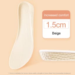 Insoles for Shoes Breathable Heighten Heel Insert Pad Cushion Unisex Height Increase Insole Boost Man Women's Shoes Sneakers New