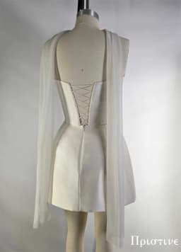 Customized Elegant White Satin Exquisite Appliques Wedding Dress Fashion Bridal Party Sexy Strapless Delicate Bridal Gowns