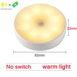 8LEDs LED Human Body Induction Night Light USB Charging Smart Sensor Lamp Bedside Bedroom Home Corridor Lighting Mini Wall Lamp