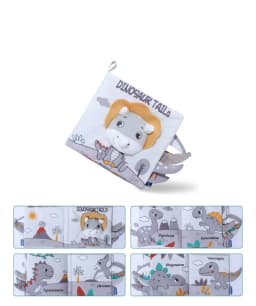 0-12Months Soft Baby Books 3D Touch Feel High Contrast Cloth Book Infant Early Learning Toy Toddlers Sensory Activity Cloth Book