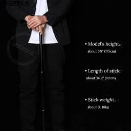 92cm Tiger-Head With Luxury Pattern Handle Black Stick Men German Beech Wooden Walking Stick Women Fashionable Decorative Canes