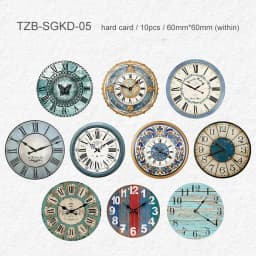 JIANWU Time Scale Series Vintage Clock Landscape Material Collage Scrapbooking Sticker Creative DIY Journal Stationery