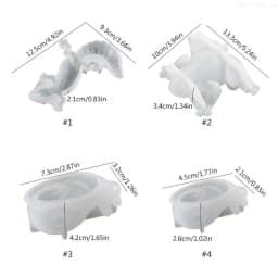 for Frog Snail Animal Crafts Silicone Mold Epoxy Jewelry Mold Resin Casting Pendant Mold Suitable for Diy Crafts F0S4