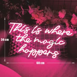 60cm Wedding Neon Led Sign Large Size Neon LED Sign Wedding Decor Room Neon Lights Birthday Party Decor Wall Hanging Sign