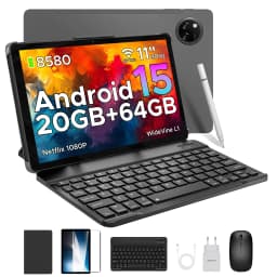 DOOGEE Tab A9+ Tablet 11" HD Display 20GB(4+16) 64GB 8580mAh Large Battery Unisoc T7200 Octa Core Dual Speakers Android 15 Pad