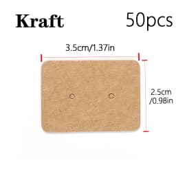 50 pcs Earring Display Cards Earring Packaging Cards