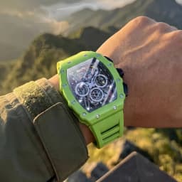 ONOLA Watch Men's Multi Functional Wine Bucket Watch Sports Quartz Watch Waterproof Luminous Silicone Strap