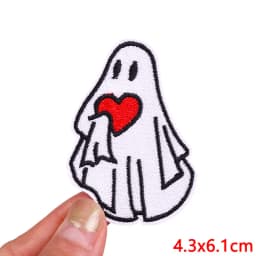 Hot New Animal Cat Embroidered Patches Iron On Patches For Clothing Thermoadhesive Patches Cartoon/Frog Dinosaur Duck Patch DIY