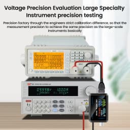 Multi-function USB Type-C Digital Tester DC4.5~36V Voltmeter Ammeter Power Capacity Resistance Temperature Meter IPS Display Fast Charging Protocol Detector Support Screen Off Function
