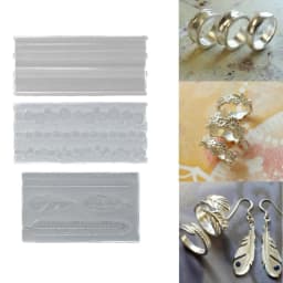 XXFD Versatile Silicone Ring Mold for Personalized Silver Clay Rings Jewelry Making