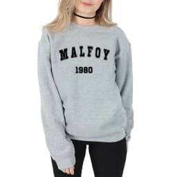 2025 Draco Malfoy Sweatshirt Magic Movie HP Wizard World Pullover Vintage Wizard School Retro Malfoy 1980 Crewneck Sweatshirts
