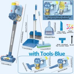 Kids Simulation Electric Vacuum Cleaner Cleaning Set for Toddlers Role Play Housekeeping Educational Toys Girl Boy Gifts