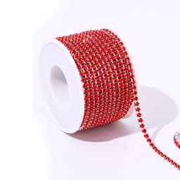 DUCRYSTAL 10Yard/Roll Crystal Rhinestone Chain Trim for Sewing Craft DIY Decoration Jewelry Rhinestones Chain for Wedding Dress