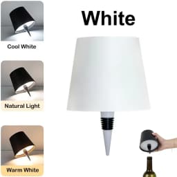 Wireless Wine Bottle Lamp Type-C Touch Control 3 Colors and Stepless Dimming LED Desk Light For Bar Cafe Atmosphere Night Light