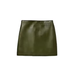 Leather Coat Skirt Women's Set Lapel Double Breasted Slim Coats Hip Package Skirts Female Sets 2025 Autumn Fashion Lady Suits