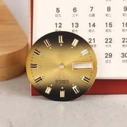 New 1Pc Vintage 3 Stars Watch Dial DIY Parts Dual Calendar Literal Men's Watch Accessories For 46941/46943 Movement