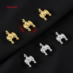 18K Gold Plated 2-row Connectors Brass Connectors For Jewelry Making For Bracelets Accessories DIY Necklaces Findings Wholesale