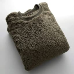 2024 Men's Round Neck Pullover Sweatshirt Plain Soft Plush Thermal Tops Double-sided Coral Velvet Home Wear Outside Sweatshirts