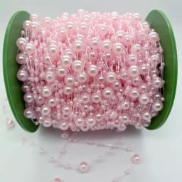 5/10yards 3-8mm Fishing Line Artificial Pearls String Beads Chain for Diy Christmas Tree Wreath Decoration Party Supplies