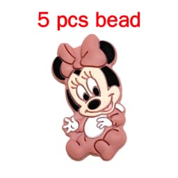 5pcs Silicone Cartoon Beads Pacifier Chain Baby DIY Care Pacify Accessory Adornment