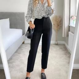 HXAO balck Flared Pants women's pants elegant Urban High Waist slim Tailoring pants for woman fashion Office Wear Woman Trousers