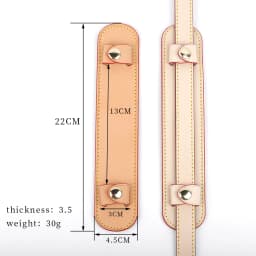 Vegetable Tanned Real Leather Bag Shoulder Pad Comfortable Backpack Shoulder Rest Support Mat for Women Bag Straps Belt