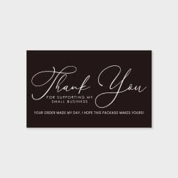 30pcs Black Pink Thank You Cards Greeting Label Tag Packages For Small Business Gift Box Decoration Packaging Supplies Wholesale
