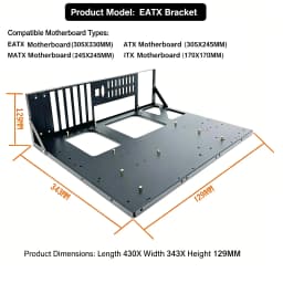 Mainboard Bracket ATX Thicker Version Open Studio Chassis Frames Holder Heat Dissipation Strong Firm Chassis Frame
