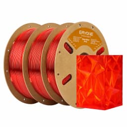 ERYONE 3KG PETG High-Speed Transparent Series 3D Filament, Multicolor Available, Max Print Speed 500mm/s, 1KG/Spool