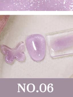 1-12pcs TC Summer Blue Glass Bead Cat Eye Gel Nail Polish Flash White Spar Nude Color Magnet Nail Art Gel Salon Christmas Nails