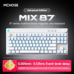 MCHOSE Mix87 Magnetic Switch Gaming Keyboard Hall Effect Ultra-Low Latency 0.005mm Lightning Magnetic Axis Office Wired Keyboard