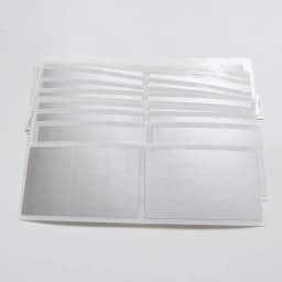 100PCS 58x35mm Silver/Golden Scratch Off Sticker Protection Style
