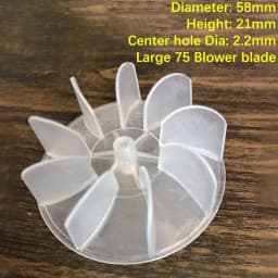 1Pc Small Power Mini Plastic Fan Blade 4/6 Leaves Power Hair Dryer Motor Fan Leaf For Hairdryer Motor Accessories