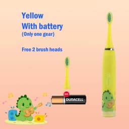 Children's Electric Toothbrush Cartoon Kids With Replacement Head Ultrasonic IPX7 Waterproof Rechargeable Sonic Toothbrush