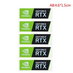 5pcs/lot NVIDIA GTX GEFORCE Sticker Label decal For LAPTOP Desktop computer