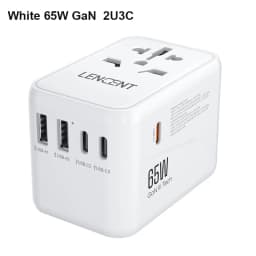 LENCENT 65W/45W/30W GaN Universal Travel Adapter with USB-A and Type C Fast Charging Power Adapter EU/UK/USA/AUS Plug for Travel