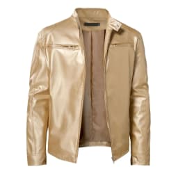 2025 Leather Motorcycle Riding Jacket Men's Slim Fit PU Jacket Outdoor Sports Autumn and Winter Windproof Men's Jacket 5XL