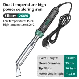 LUXIANZI Electric Solder Iron High Power 220V External Heat Adjustable Temperature Welding Pen Repair Tool With Indicator Light