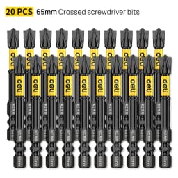 Non-slip Cross Screwdriver Set Magnetic Batch Head Magnetic Batch Head Impact Screw Driver Bit 65/110/150mm