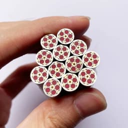 1piece 8mm Mosaic Pin for Knife Handle Decorative Rivets Colored Resin Filling Mosaics Rivets Nail Steel Tube Length 60mm