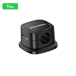 ROCOREN Magnetic Cable Organizer Self Adhesive Wire Holder Under Desk Adjustable Cable Management Wire Keeper Cable Holder Clips