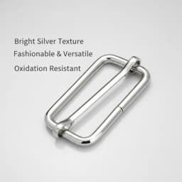 10pcs Metal Triglide Slides Rectangle Adjustable Webbing Slider Strap Pin Buckle for Belt Bags Luggage DIY Craft Accessories
