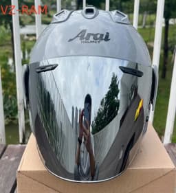 VZ-RAM High Quality ABS Classic 3/4 Open Face Helmet,For Harley Motorcycle And Cruise Motorcycle Protection Helmets,Modern Grey