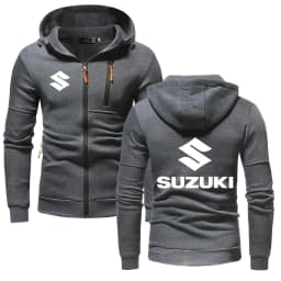 Suzuki Logo Motorcycle Racing Team Men Zip Up Hoodie 2026 New Casual Male Sweatshirt Spring Autumn Sports Men's Jackets Coat