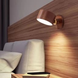 Magnetic Cordless Night Light 3 Color Temperatures & Dimmable Wall Lights 360° Rotation LED Wall Mounted Lights for Bedroom