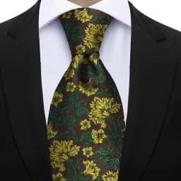 7cm Floral Silk Tie For Men Elegant Peacock Blue Teal Grey Best Selling Business Necktie Wedding Office Fashion Accessories Gift