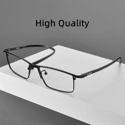 KOCOLIOR Full Frame Titanium Anti Blue Light Reading Glasses Men Ultralight Business Presbyopia Eyeglasses Photochromic Readers
