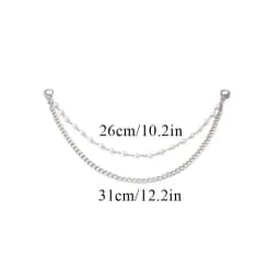 Multi-layer Metal Bag Chain DIY Handles Heart Star Pendant Shoulder Bag Chain DIY Jewelry Accessory With Lobster Buckle Pendant