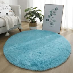 Bubble Kiss Thick Round Rug Carpets For Living Room Soft Home Decoration Bedroom Room Plush Salon Thicker Pile Rug 40cm